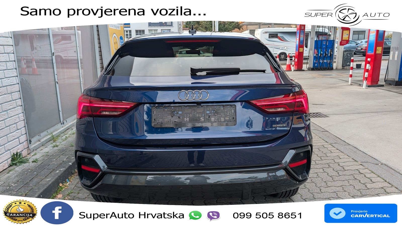 Audi Q3 Sportback 40 TDI (200 KS) quattro S tronic S line LED+GR SJED+ACC