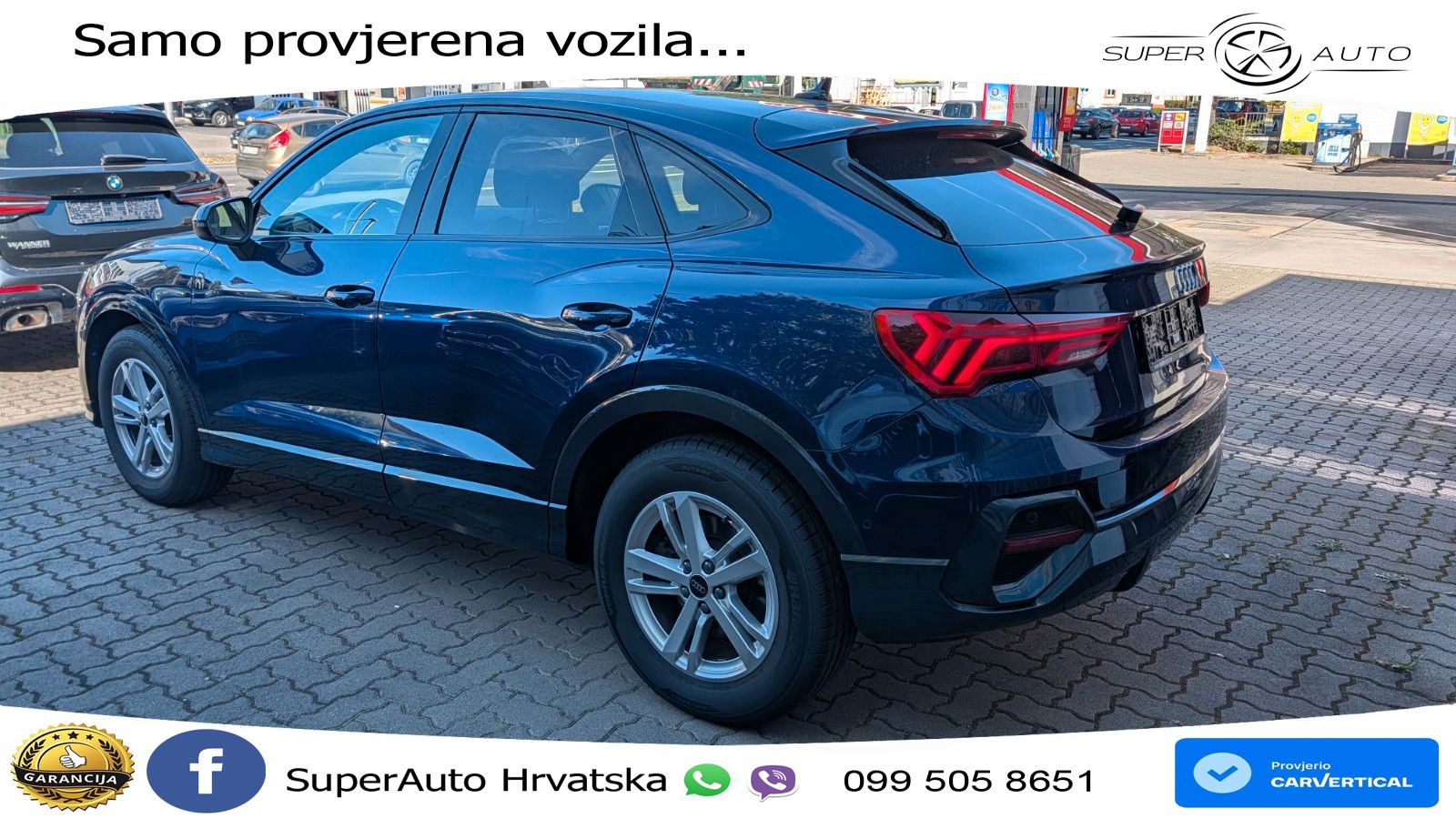 Audi Q3 Sportback 40 TDI (200 KS) quattro S tronic S line LED+GR SJED+ACC