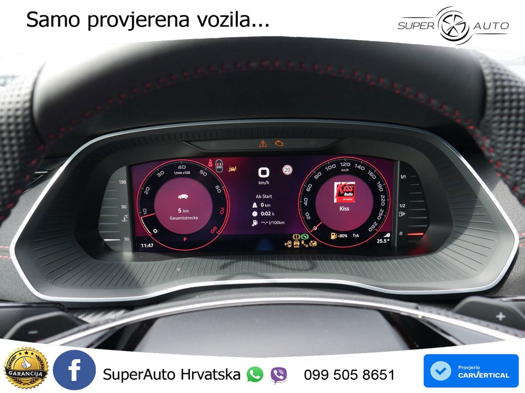Škoda Octavia Combi RS 2.0 TSI (265 KS) DSG MATRIX+GR SJED+KAM