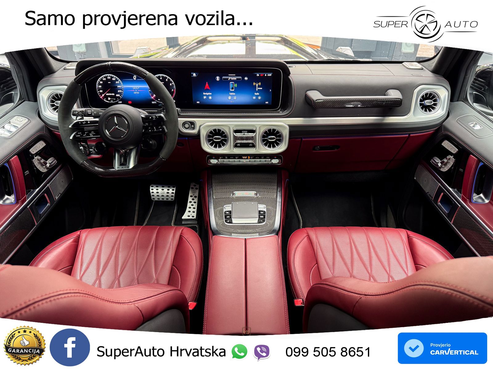 Mercedes AMG G 63 Long V8 (585 KS) 4MATIC 9G-TRONIC AMG SPEEDSHIFT TCT Brabus LED+GR SJED+ACC