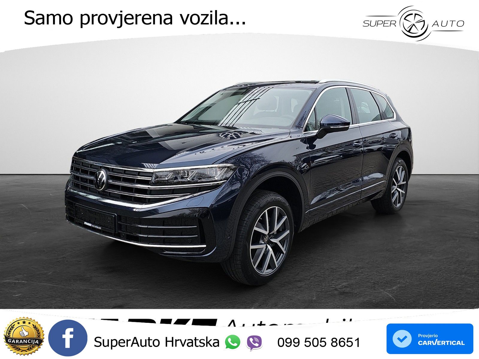 Volkswagen Touareg 3.0 V6 TDI (286 KS) 4MOTION Tiptronic ZRAČNI+ACC+GR SJED+KAM+PANO