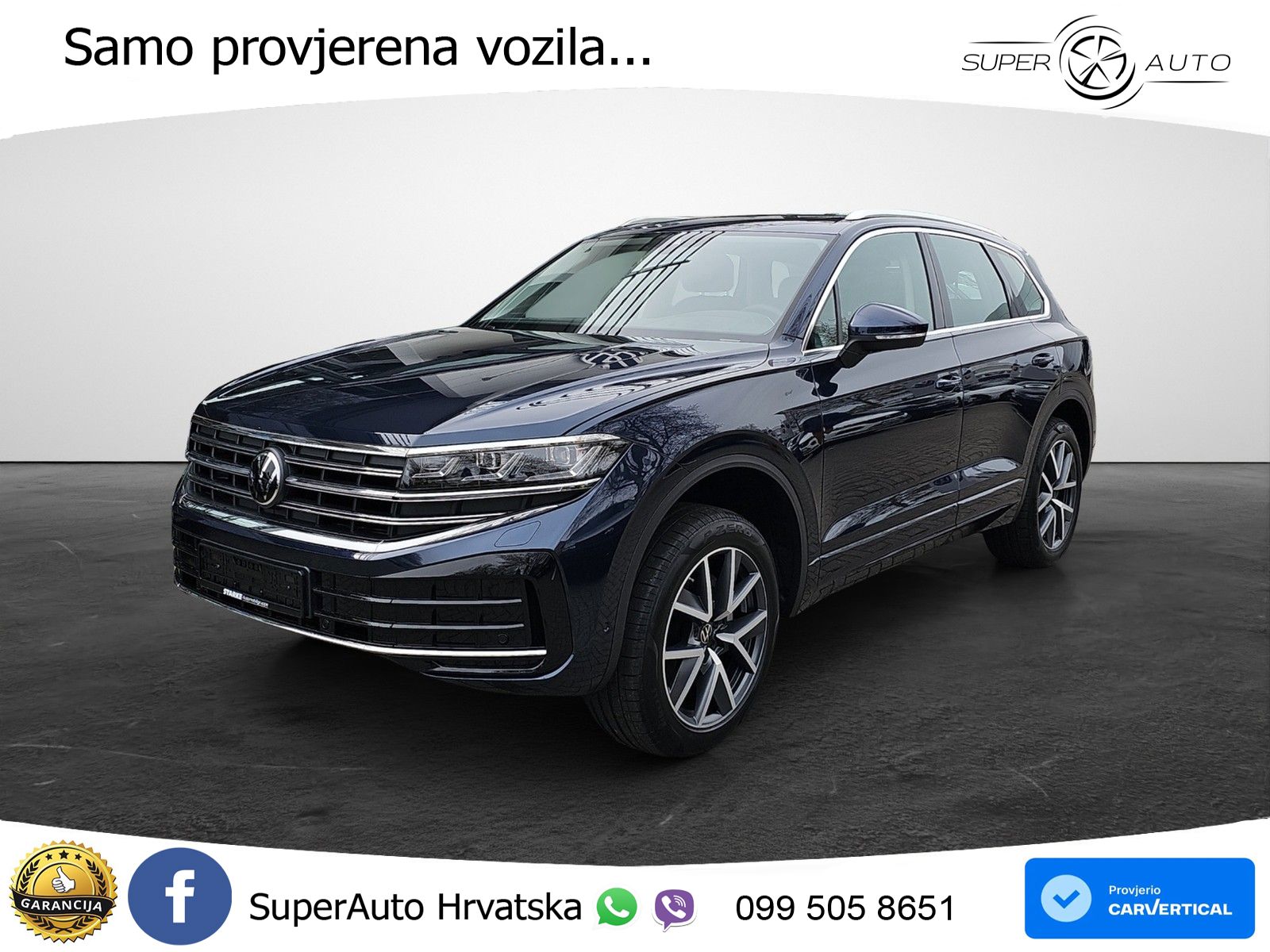 Volkswagen Touareg 3.0 V6 TDI (286 KS) 4MOTION Tiptronic ZRAČNI+ACC+GR SJED+KAM+PANO