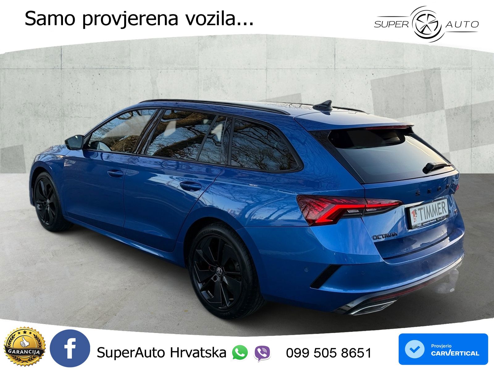 Škoda Octavia Combi RS 2.0 TDI (200 KS) DSG LED+GR SJED+ACC