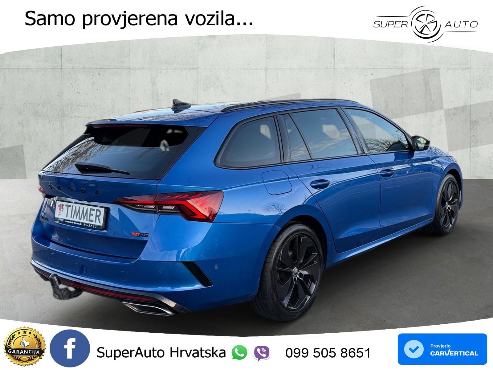Škoda Octavia Combi RS 2.0 TDI (200 KS) DSG LED+GR SJED+ACC