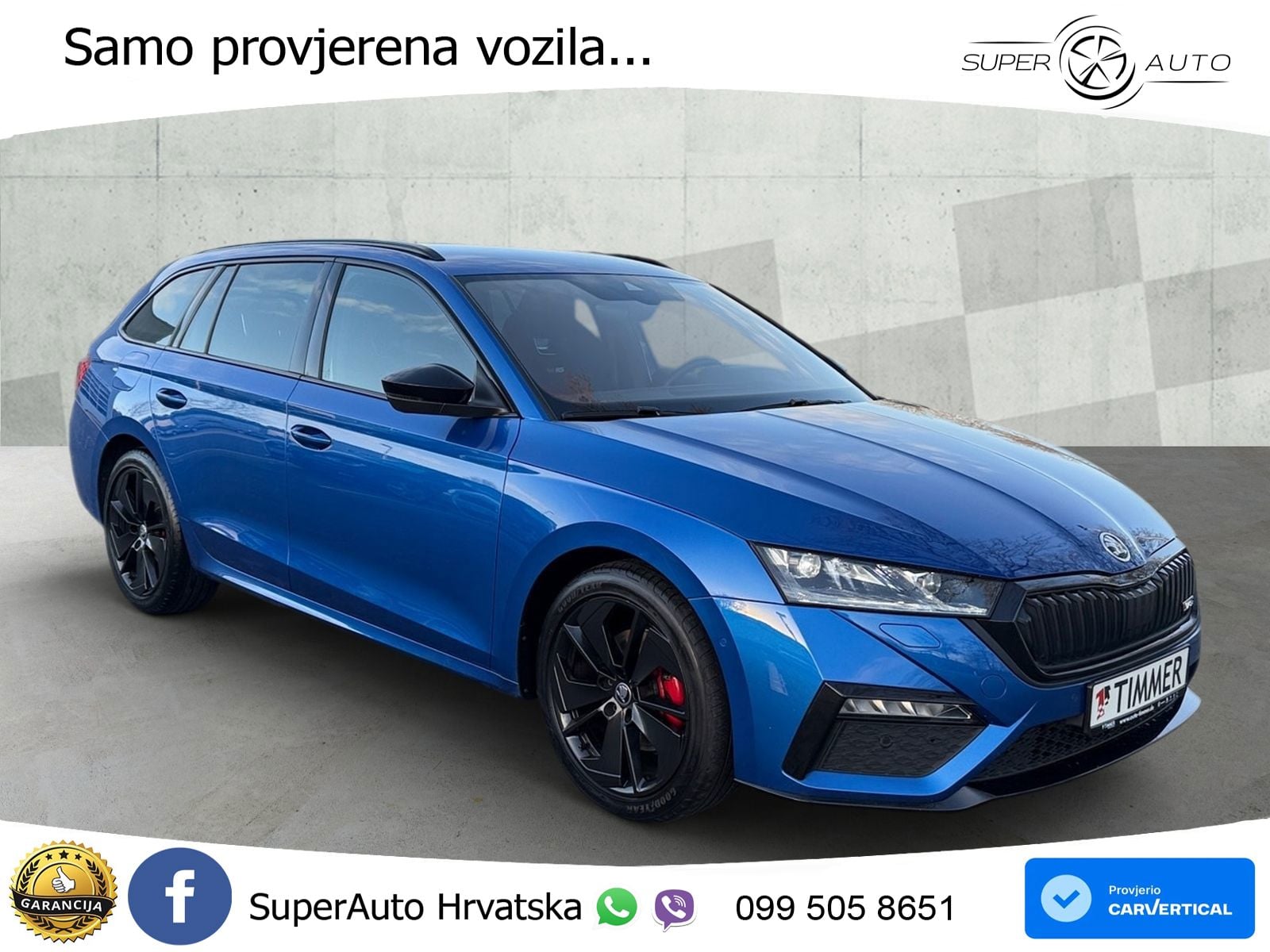Škoda Octavia Combi RS 2.0 TDI (200 KS) DSG LED+GR SJED+ACC