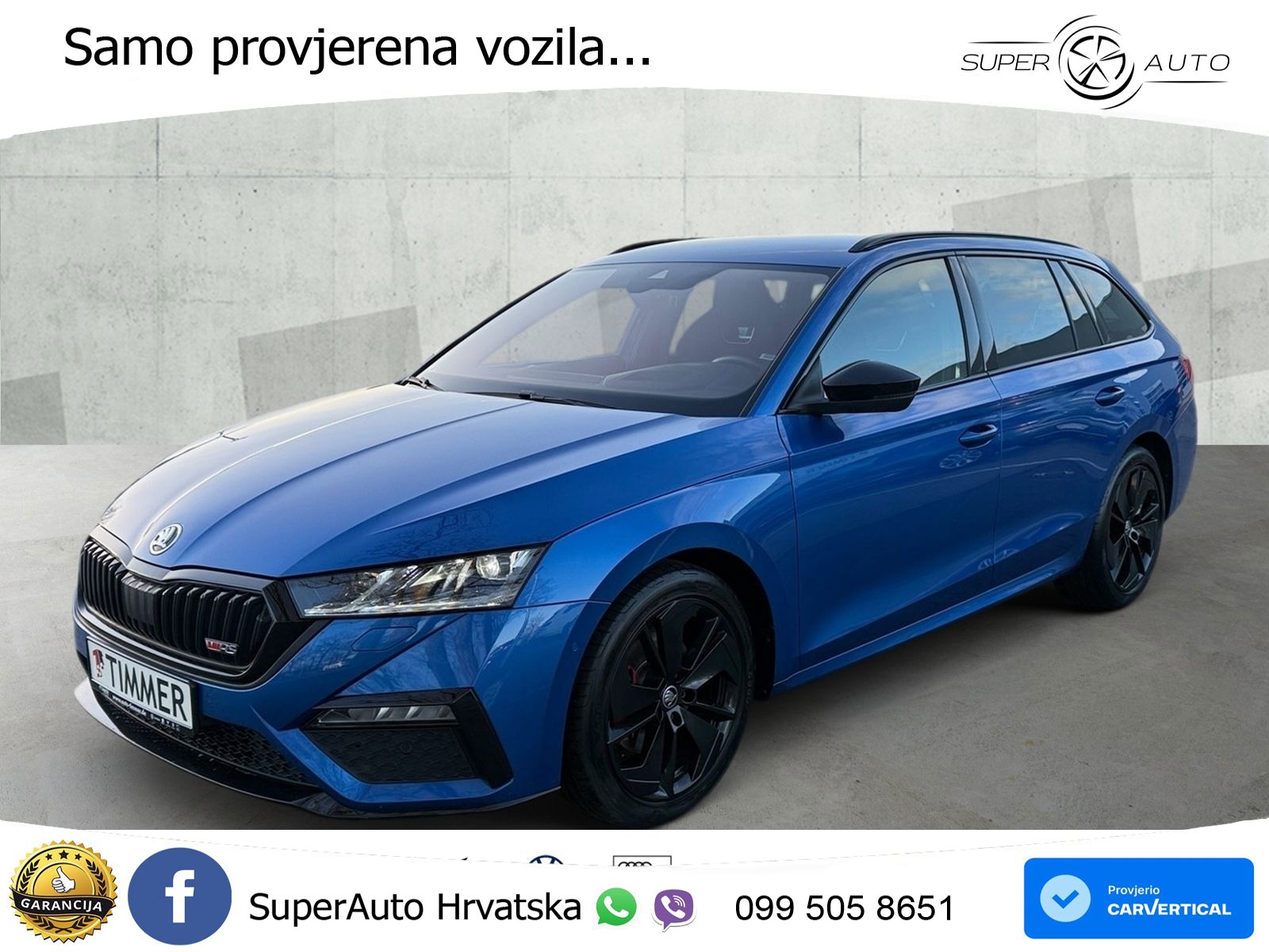 Škoda Octavia Combi RS 2.0 TDI (200 KS) DSG LED+GR SJED+ACC
