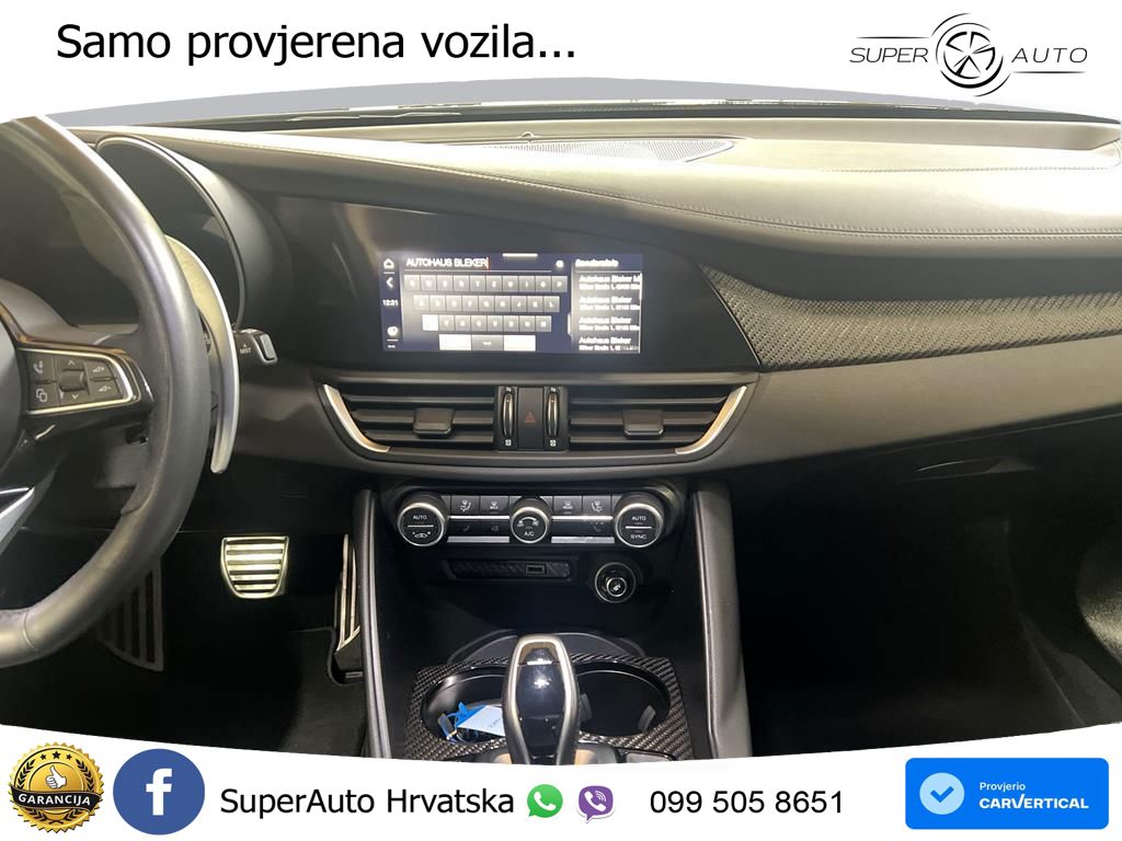 Alfa Romeo Giulia Quadrifoglio 2.9 V6 Bi-Turbo (520 KS) Automatic LED+GR SJED+ACC