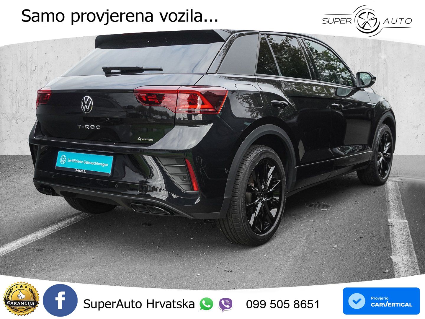 Volkswagen T-Roc 2.0 TSI (190 KS) 4M DSG R-Line LED+GR SJED+ACC