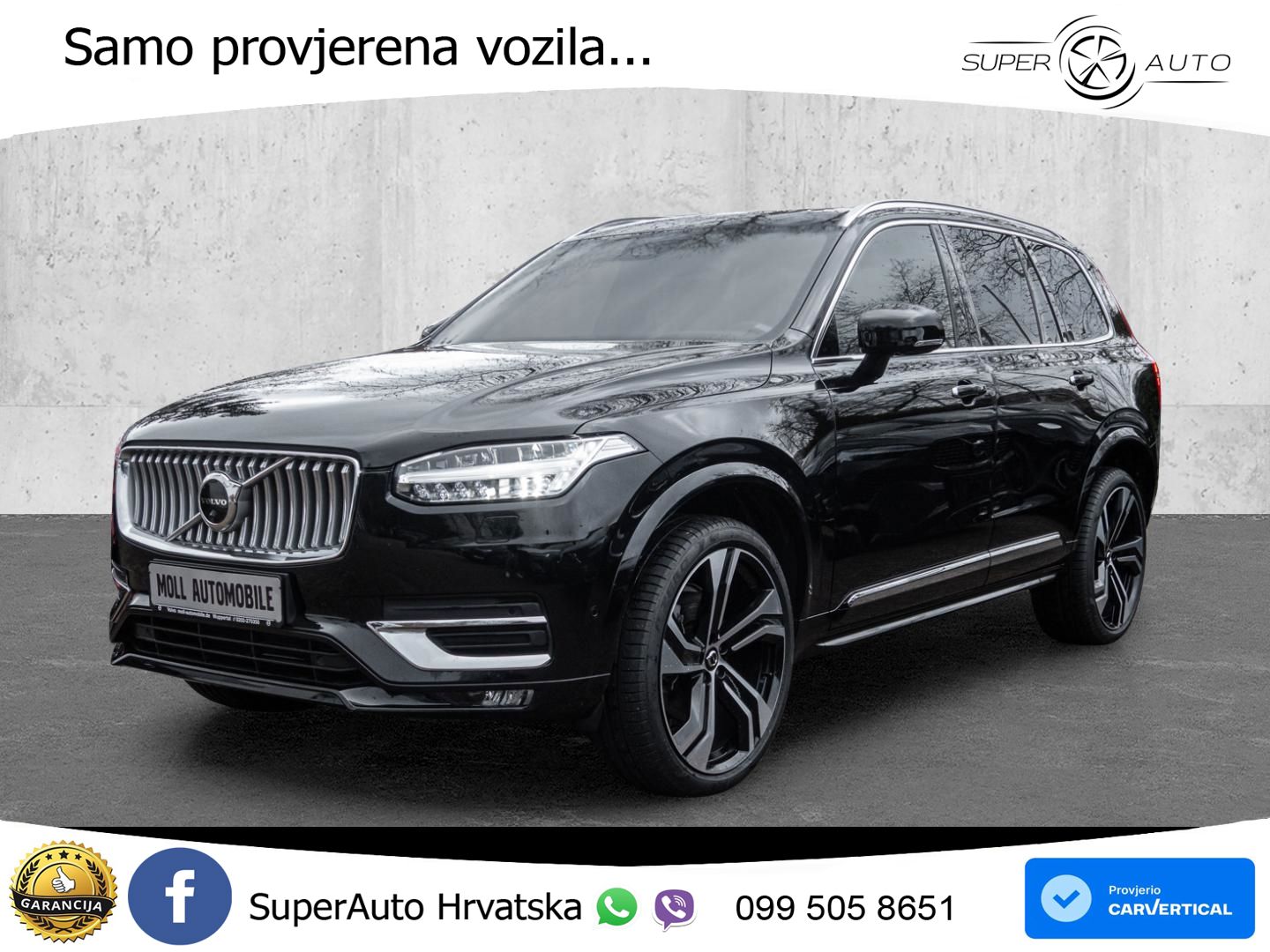 Volvo XC90 2.0 B5 Diesel AWD Automatic ACC+HEAD+4xGR SJED+360+PANO