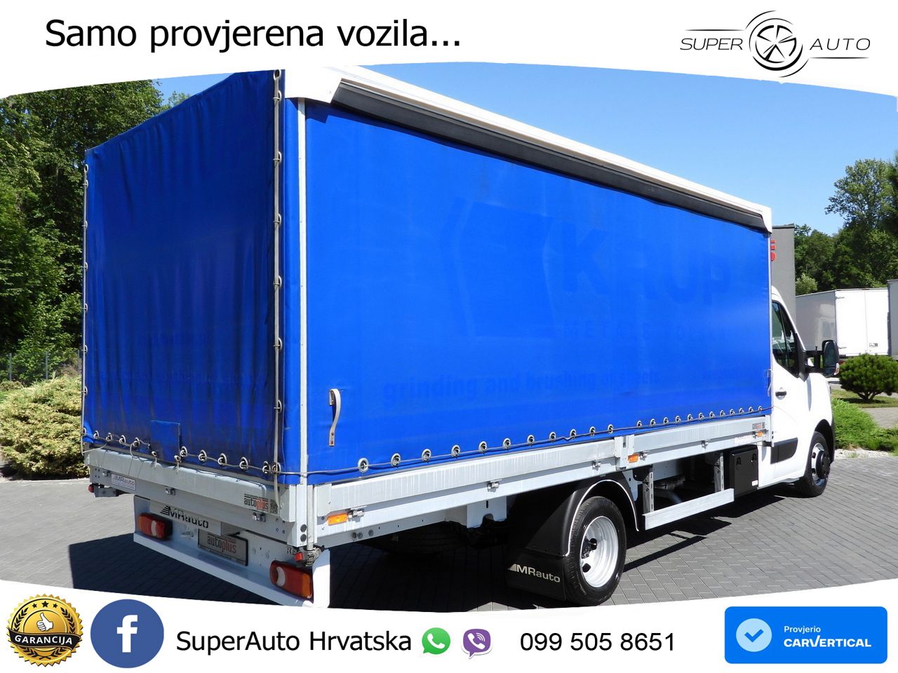 Renault MASTER PRITSCHE PLANE 10 PALETTEN TEMPOMAT 165 KS