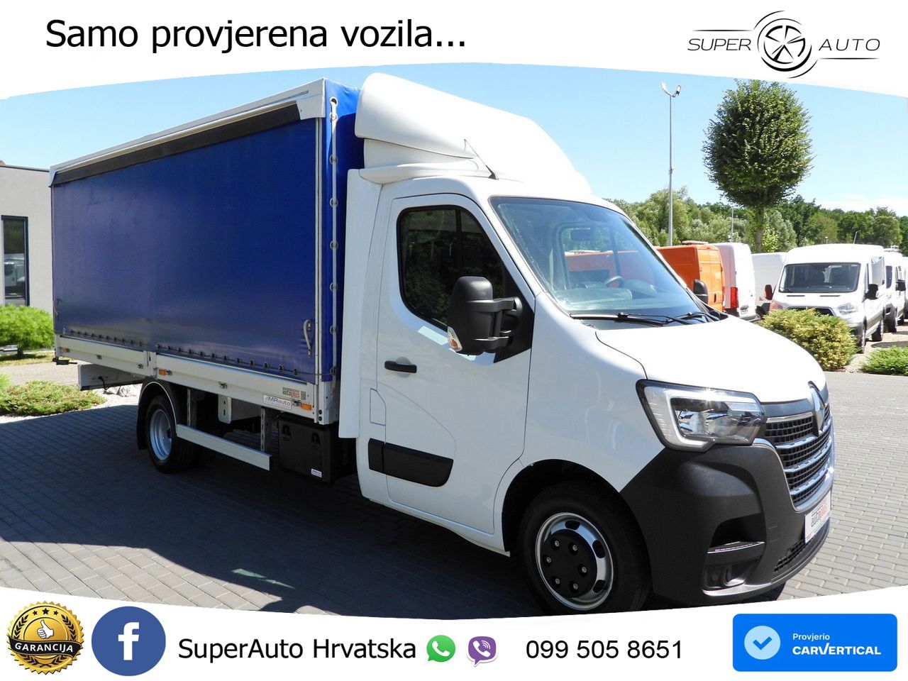 Renault MASTER PRITSCHE PLANE 10 PALETTEN TEMPOMAT 165 KS