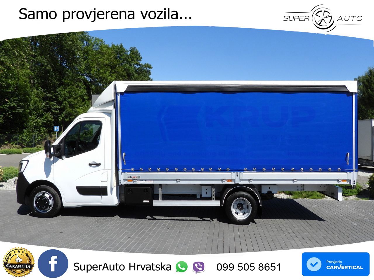 Renault MASTER PRITSCHE PLANE 10 PALETTEN TEMPOMAT 165 KS