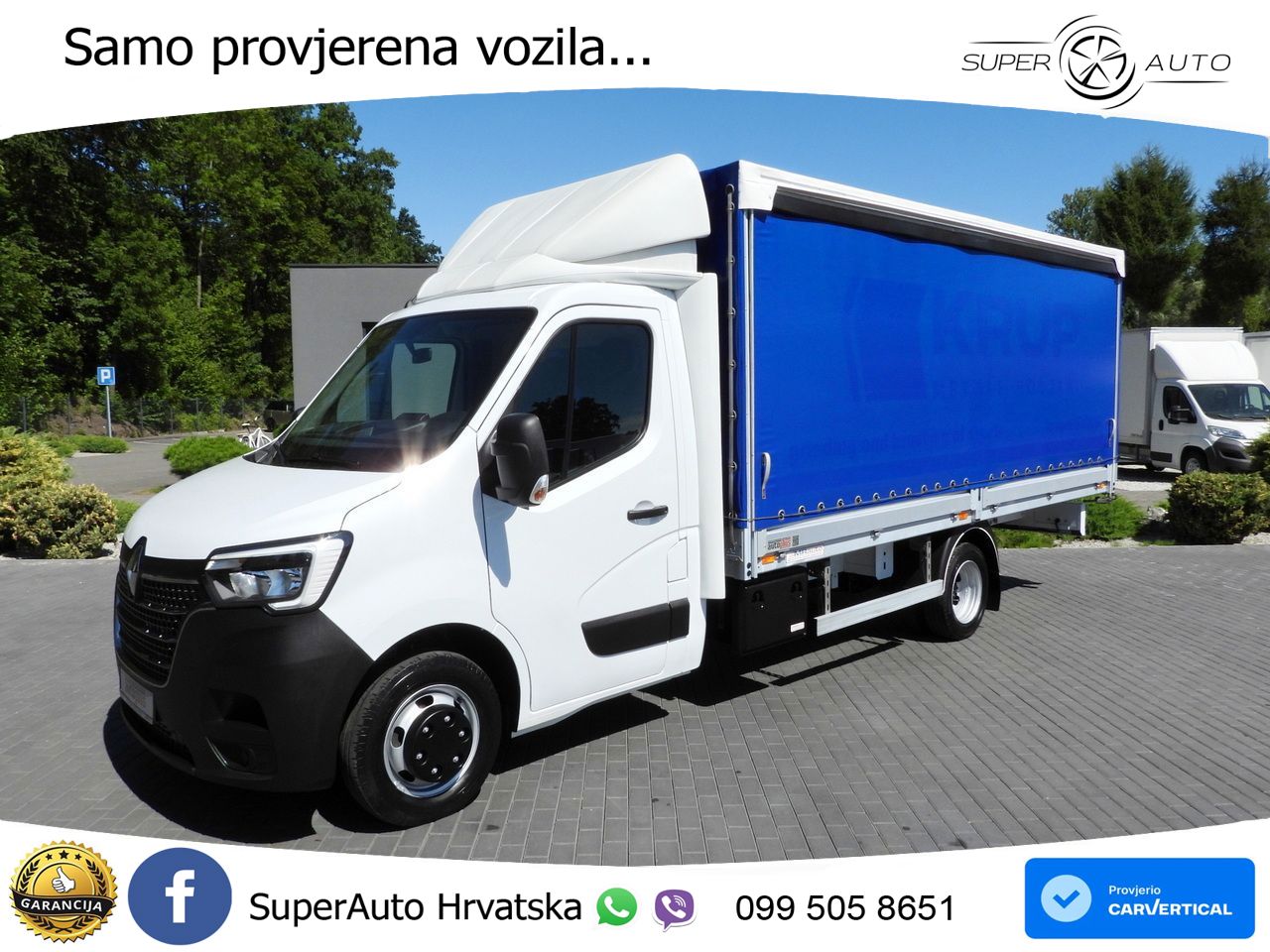 Renault MASTER PRITSCHE PLANE 10 PALETTEN TEMPOMAT 165 KS