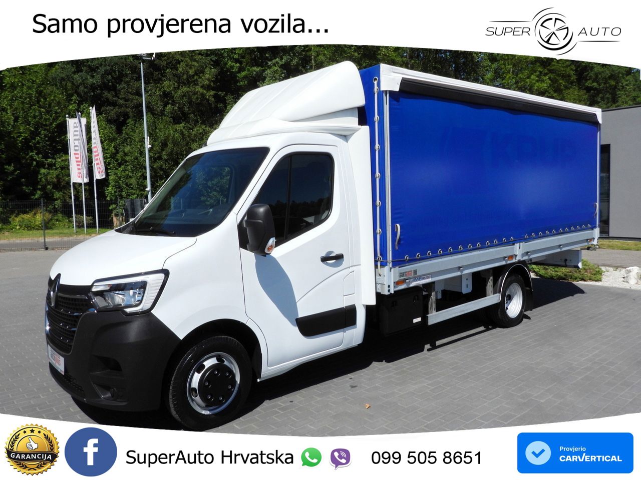 Renault MASTER PRITSCHE PLANE 10 PALETTEN TEMPOMAT 165 KS