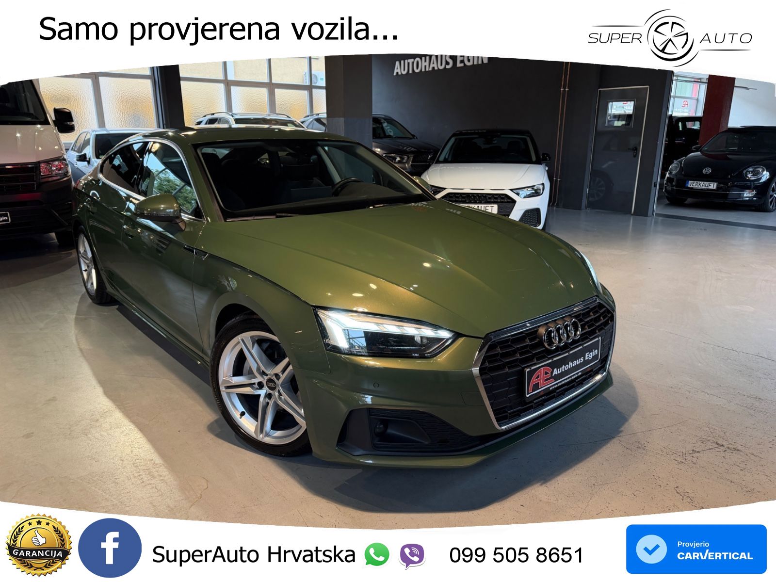 Audi A5 Sportback  40 TFSI (204 KS) S tronic S line LED+GR SJED+ACC
