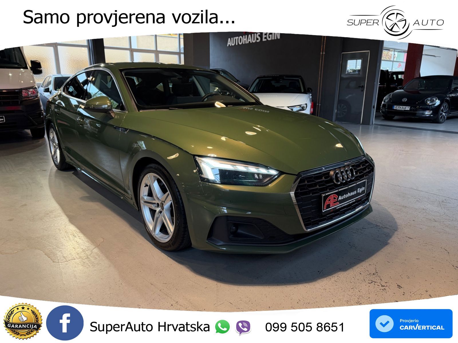 Audi A5 Sportback  40 TFSI (204 KS) S tronic S line LED+GR SJED+ACC