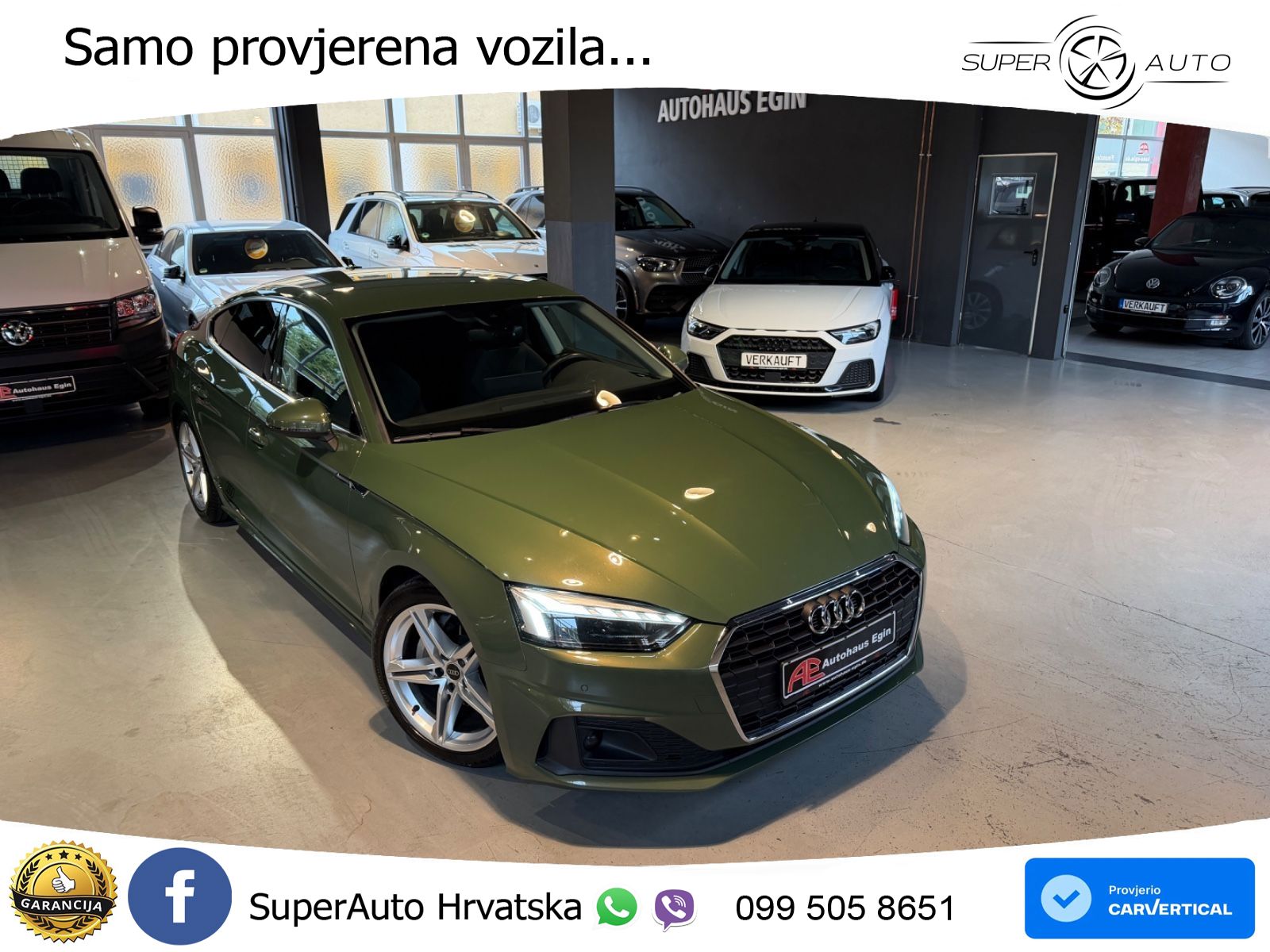 Audi A5 Sportback  40 TFSI (204 KS) S tronic S line LED+GR SJED+ACC