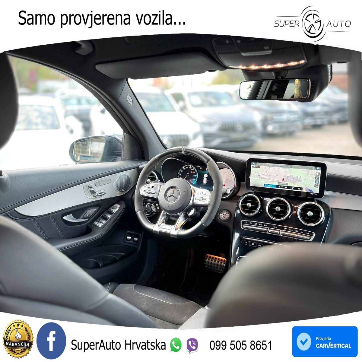 Mercedes AMG GLC 63 S V8 (510 KS) 4MATIC+ MCT ZRAČNI+ACC+GR SJED+KAM