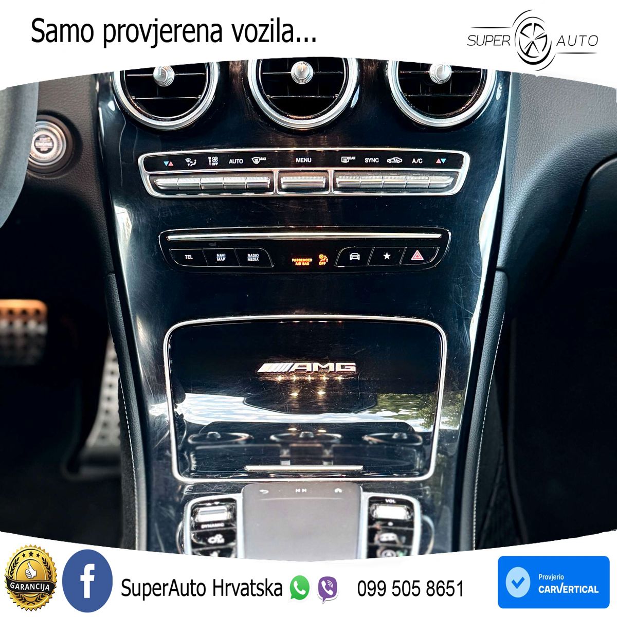 Mercedes AMG GLC 63 S V8 (510 KS) 4MATIC+ MCT ZRAČNI+ACC+GR SJED+KAM