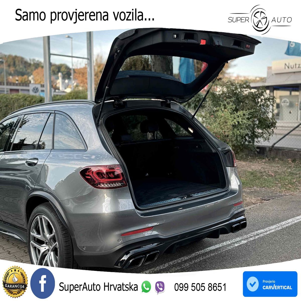 Mercedes AMG GLC 63 S V8 (510 KS) 4MATIC+ MCT ZRAČNI+ACC+GR SJED+KAM