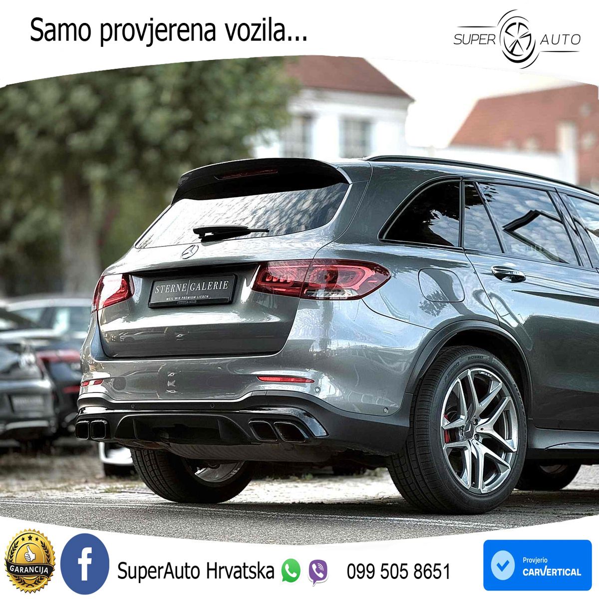 Mercedes AMG GLC 63 S V8 (510 KS) 4MATIC+ MCT ZRAČNI+ACC+GR SJED+KAM