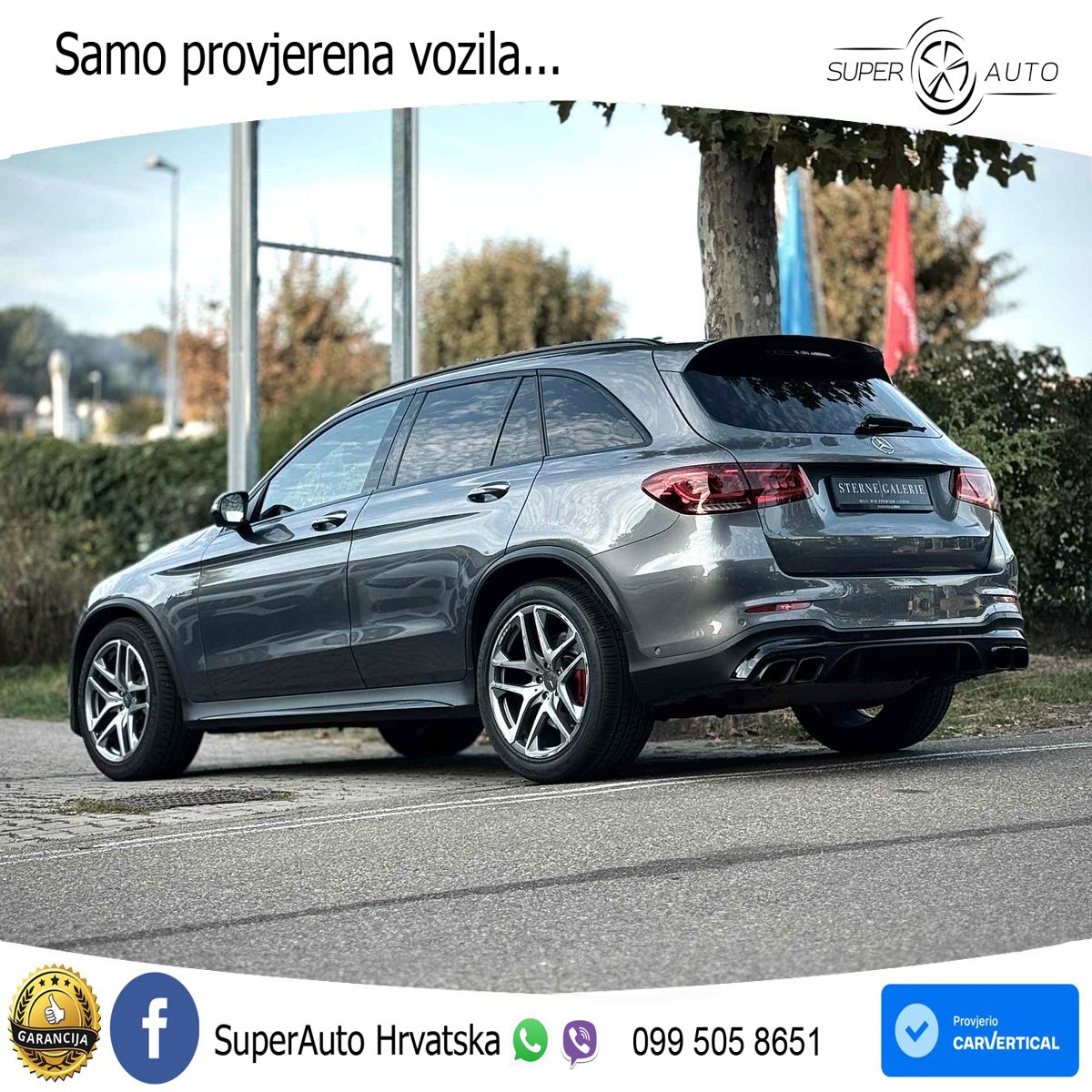 Mercedes AMG GLC 63 S V8 (510 KS) 4MATIC+ MCT ZRAČNI+ACC+GR SJED+KAM