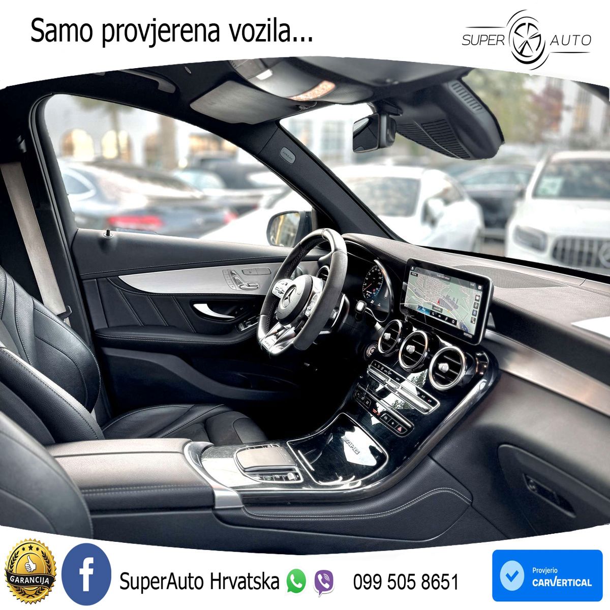 Mercedes AMG GLC 63 S V8 (510 KS) 4MATIC+ MCT ZRAČNI+ACC+GR SJED+KAM