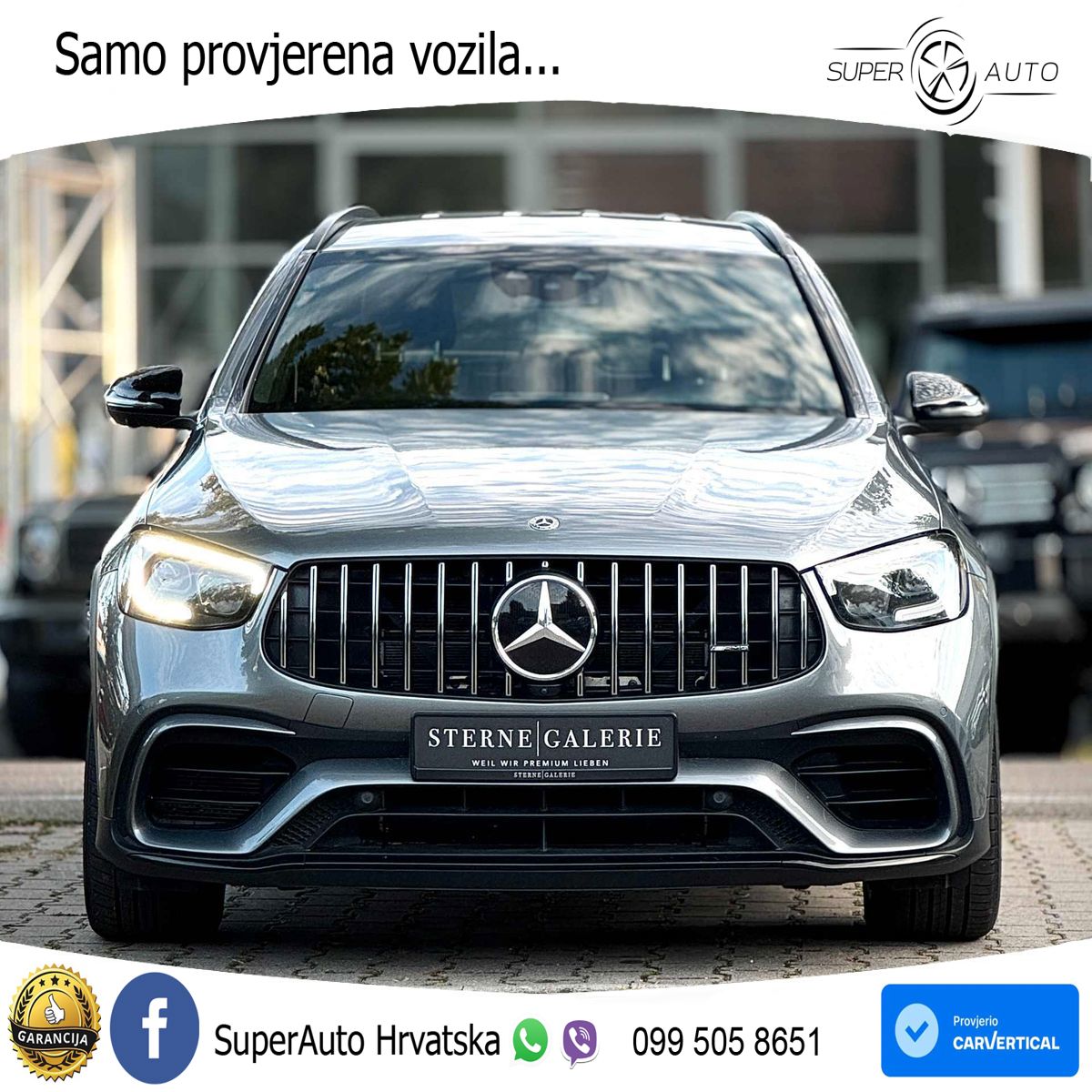 Mercedes AMG GLC 63 S V8 (510 KS) 4MATIC+ MCT ZRAČNI+ACC+GR SJED+KAM