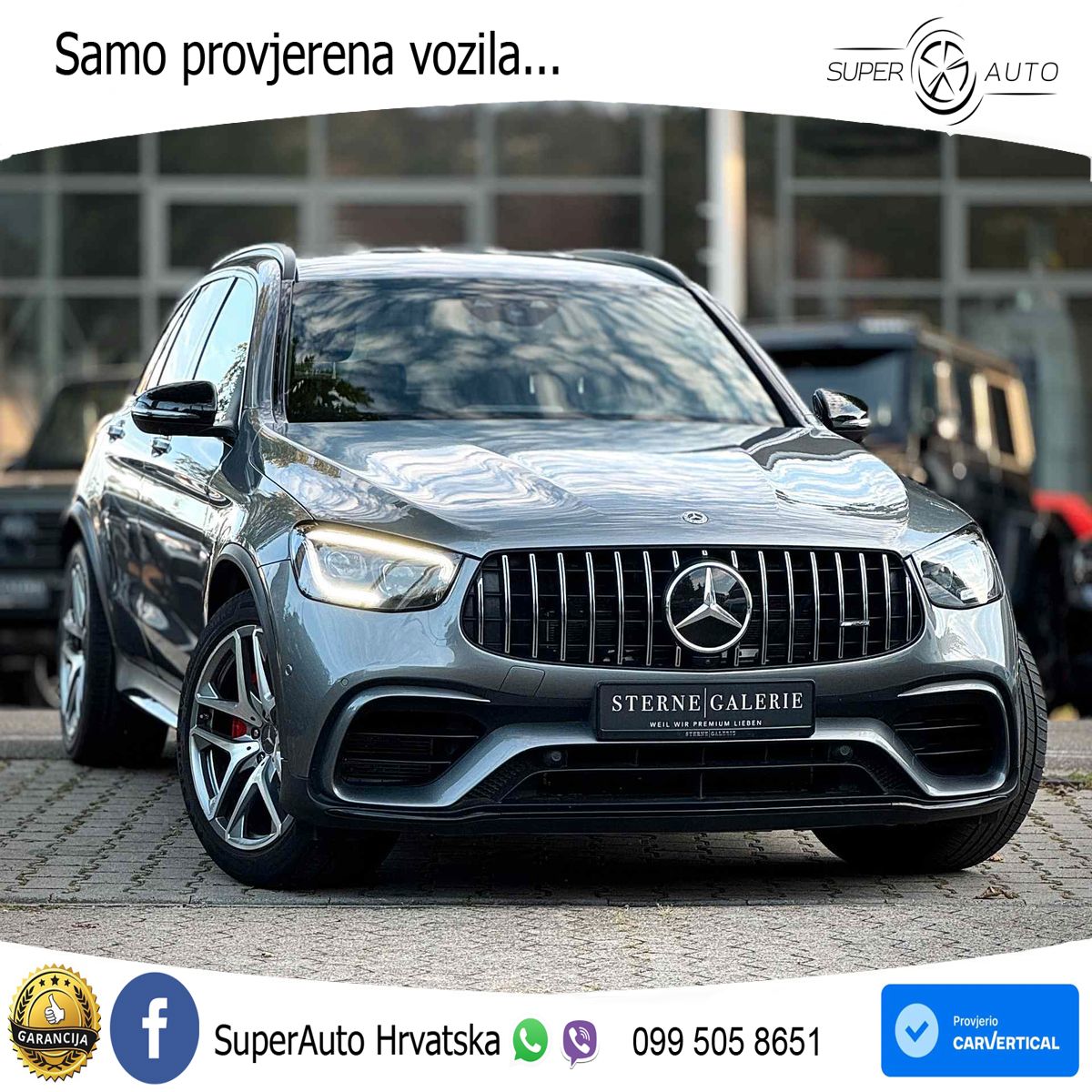 Mercedes AMG GLC 63 S V8 (510 KS) 4MATIC+ MCT ZRAČNI+ACC+GR SJED+KAM