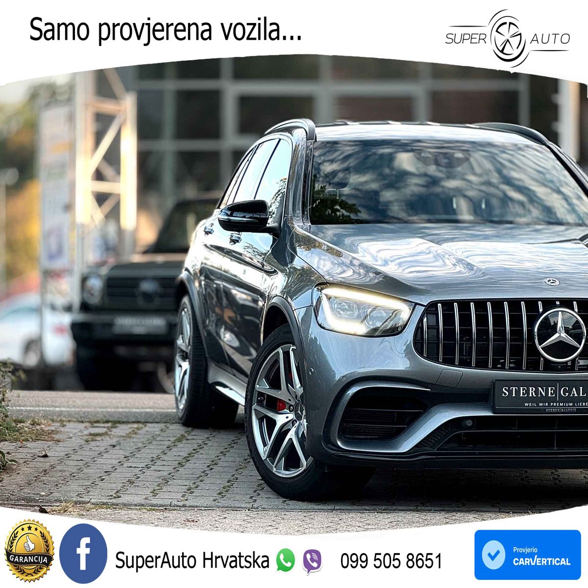 Mercedes AMG GLC 63 S V8 (510 KS) 4MATIC+ MCT ZRAČNI+ACC+GR SJED+KAM