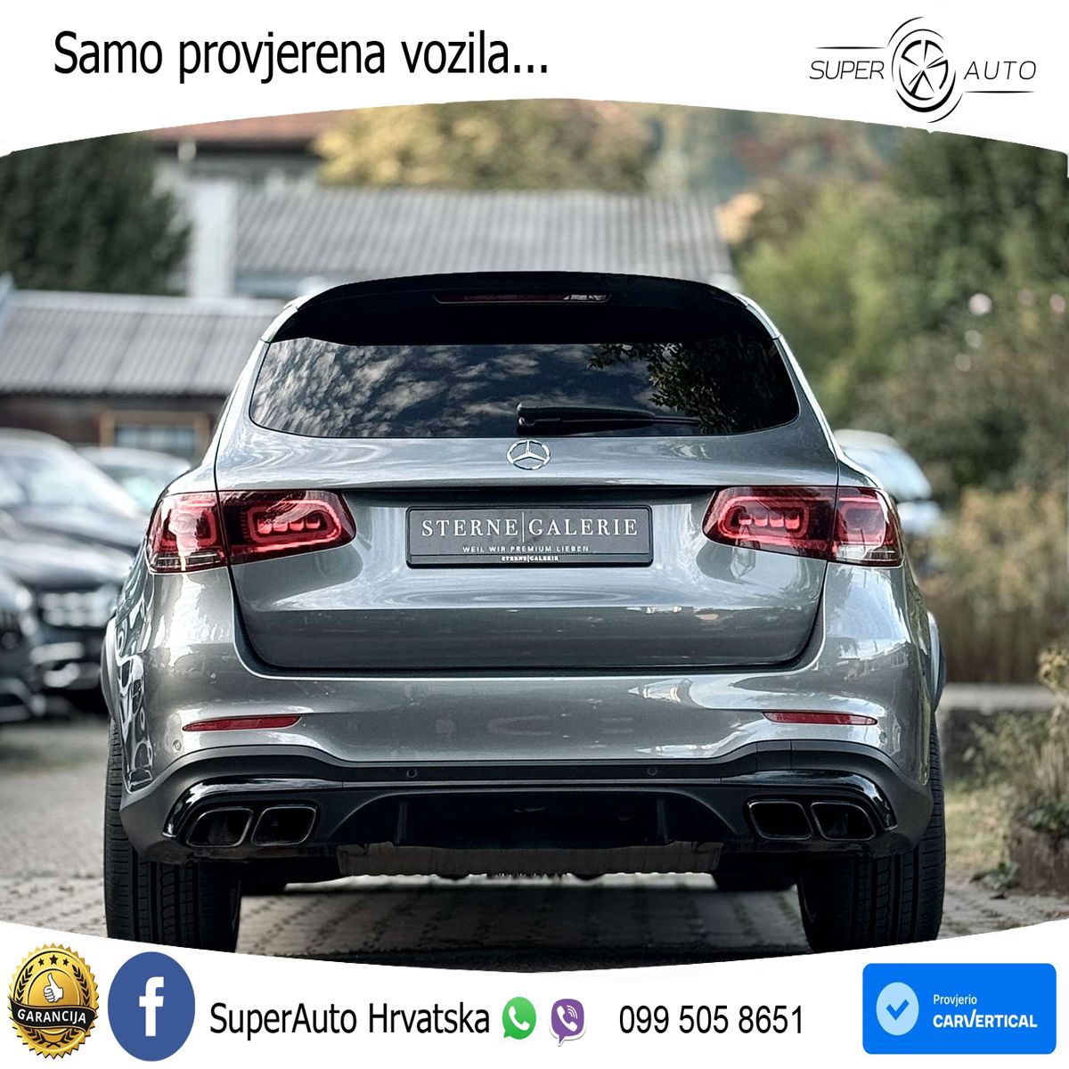 Mercedes AMG GLC 63 S V8 (510 KS) 4MATIC+ MCT ZRAČNI+ACC+GR SJED+KAM