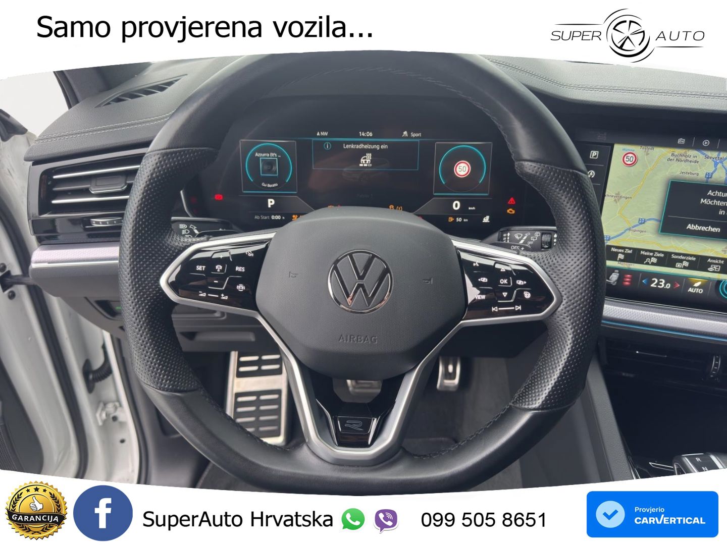 Volkswagen Touareg 3.0 V6 TDI (286 KS) 4MOTION Tiptronic R-Line ZRAČNI+ACC+4xGR SJED+KAM