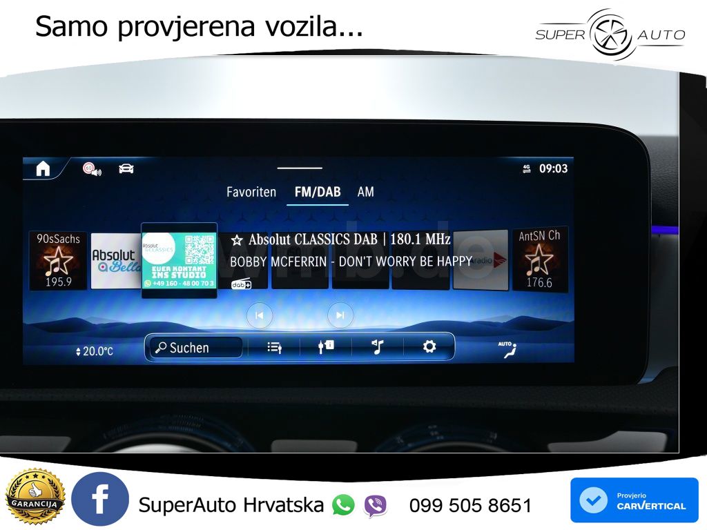 Mercedes-Benz A 180 7G-DCT LED+GR SJED+ACC