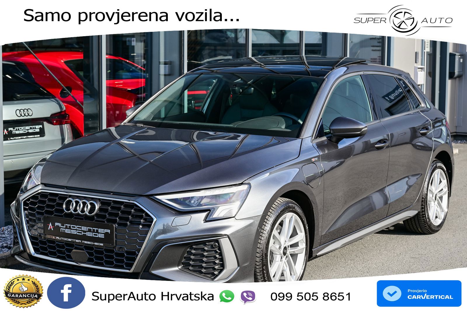 Audi A3 40 TFSIe (204 KS) S tronic 2x S line LED+GR SJED+ACC