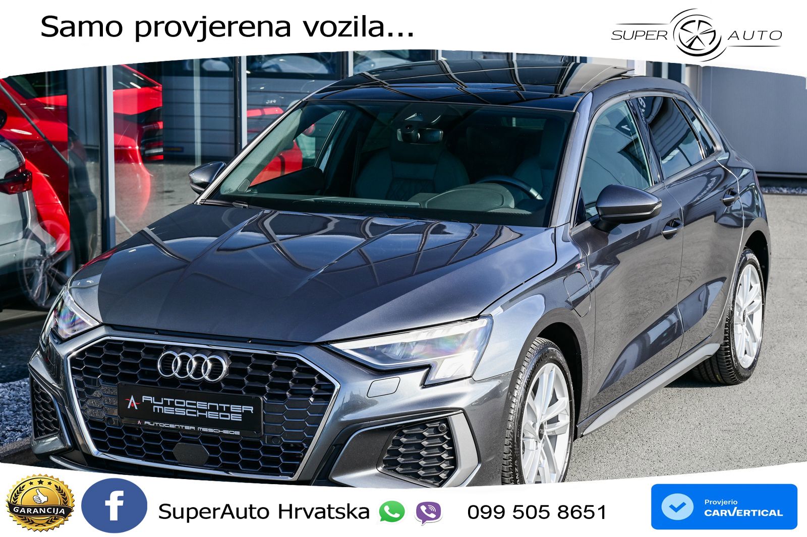Audi A3 40 TFSIe (204 KS) S tronic 2x S line LED+GR SJED+ACC