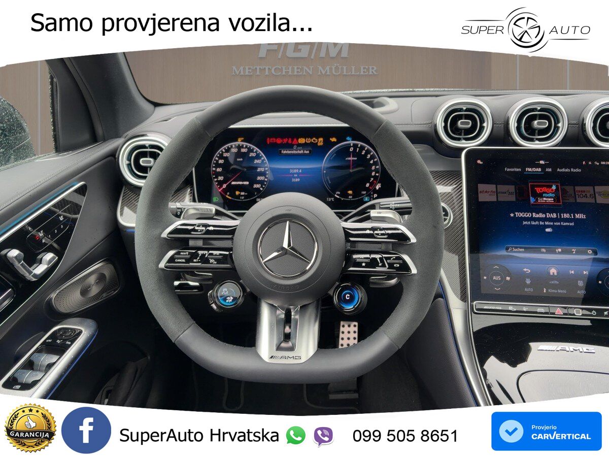 Mercedes AMG GLC 63 S E PERFORMANCE (680 KS) 4MATIC+ AMG SPEEDSHIFT MCT 9G ACC+HEAD+4xGR SJED+360+PANO