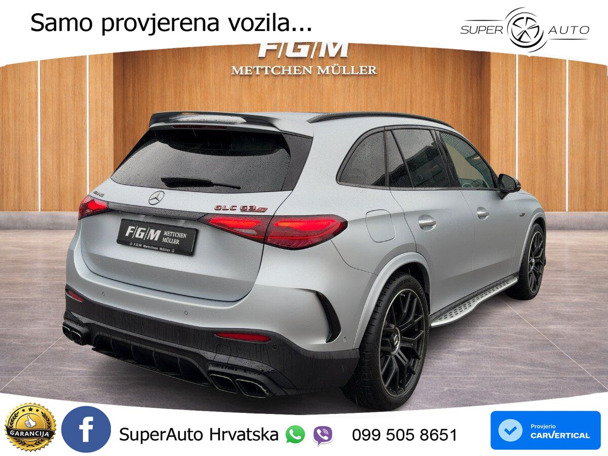 Mercedes AMG GLC 63 S E PERFORMANCE (680 KS) 4MATIC+ AMG SPEEDSHIFT MCT 9G ACC+HEAD+4xGR SJED+360+PANO