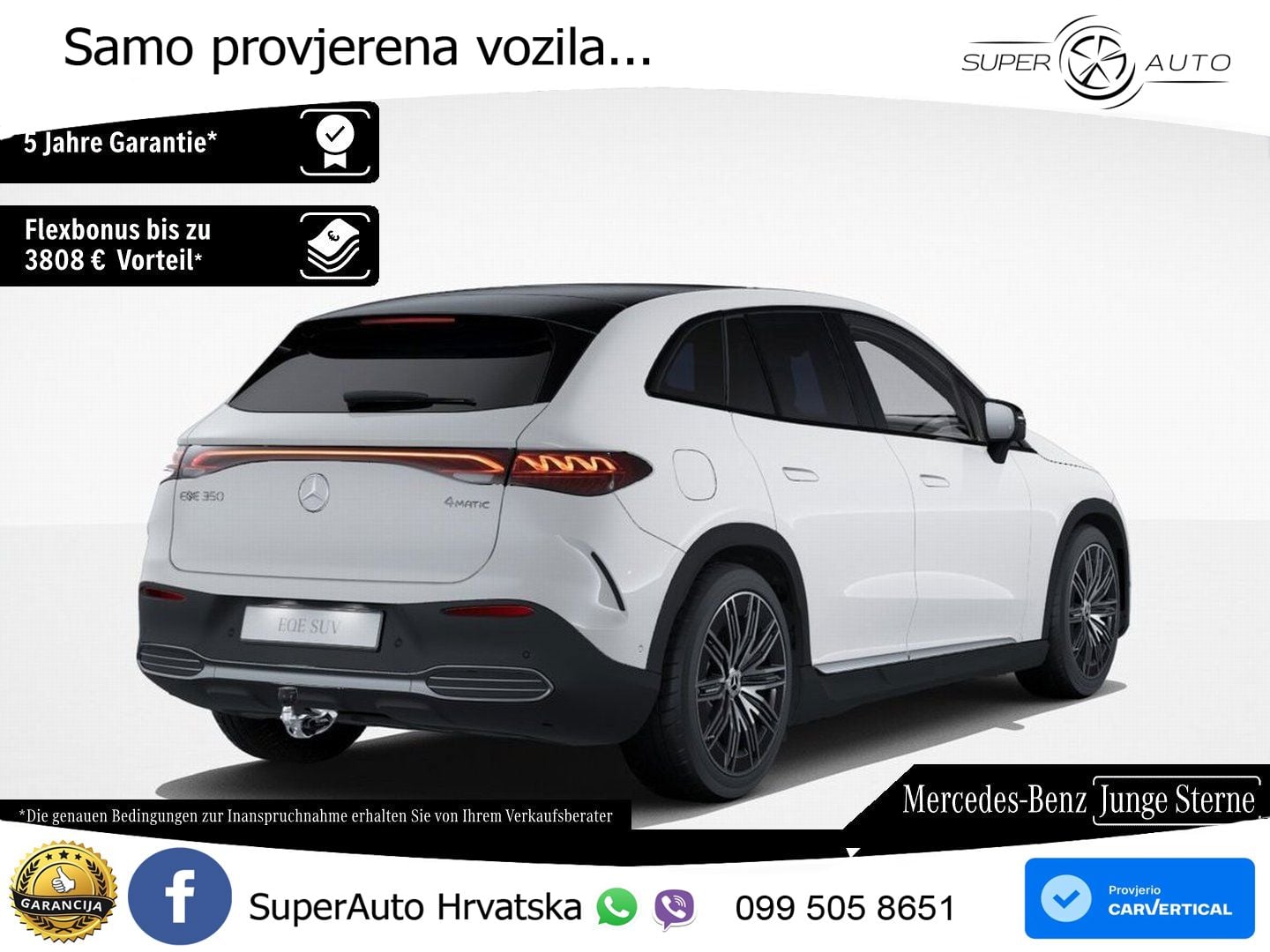 Mercedes EQE SUV 350 98 kWh (292 KS) 4MATIC AMG ACC+GR SJED+360+PANO