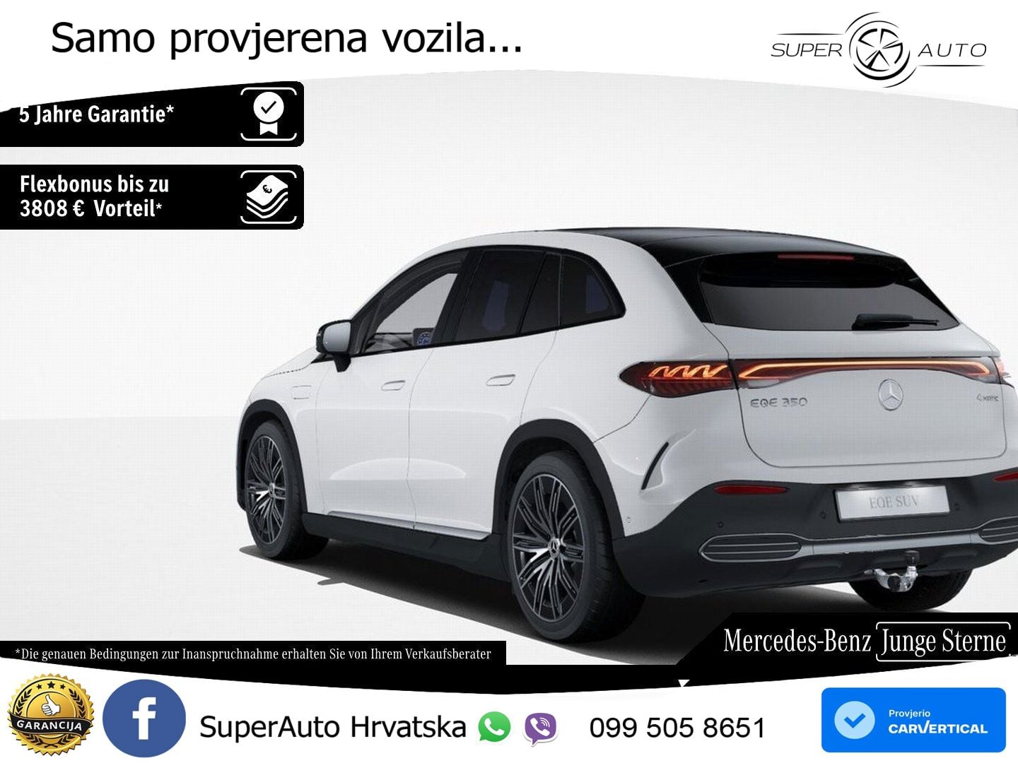 Mercedes EQE SUV 350 98 kWh (292 KS) 4MATIC AMG ACC+GR SJED+360+PANO