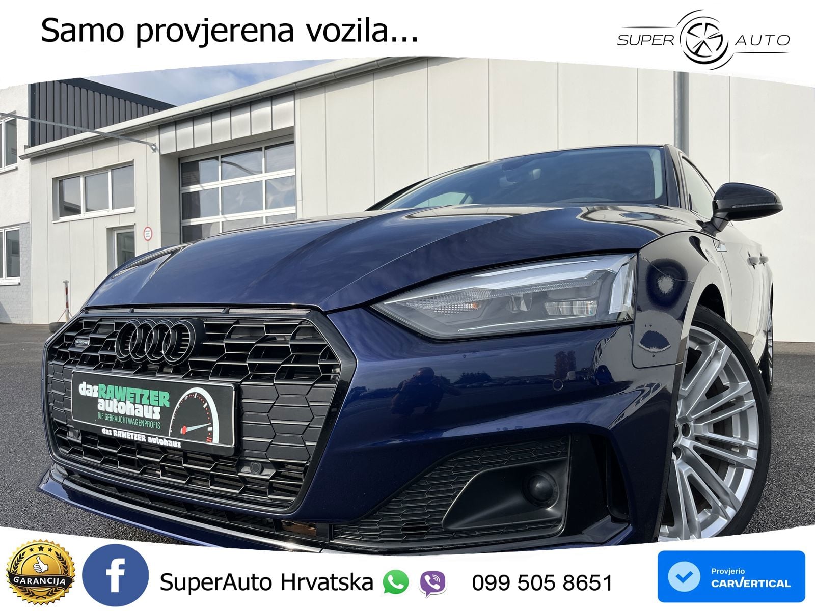 Audi A5 Sportback  40 TFSI (204 KS) quattro S tronic LED+GR SJED+ACC