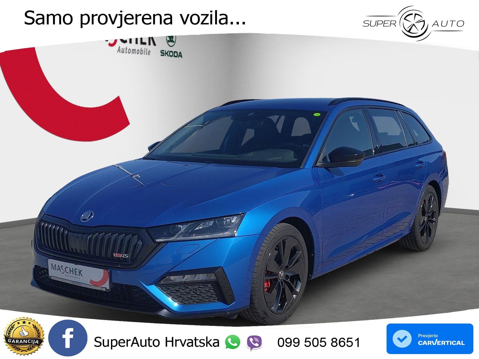 Škoda Octavia Combi RS 2.0 TDI (200 KS) DSG LED+GR SJED+ACC