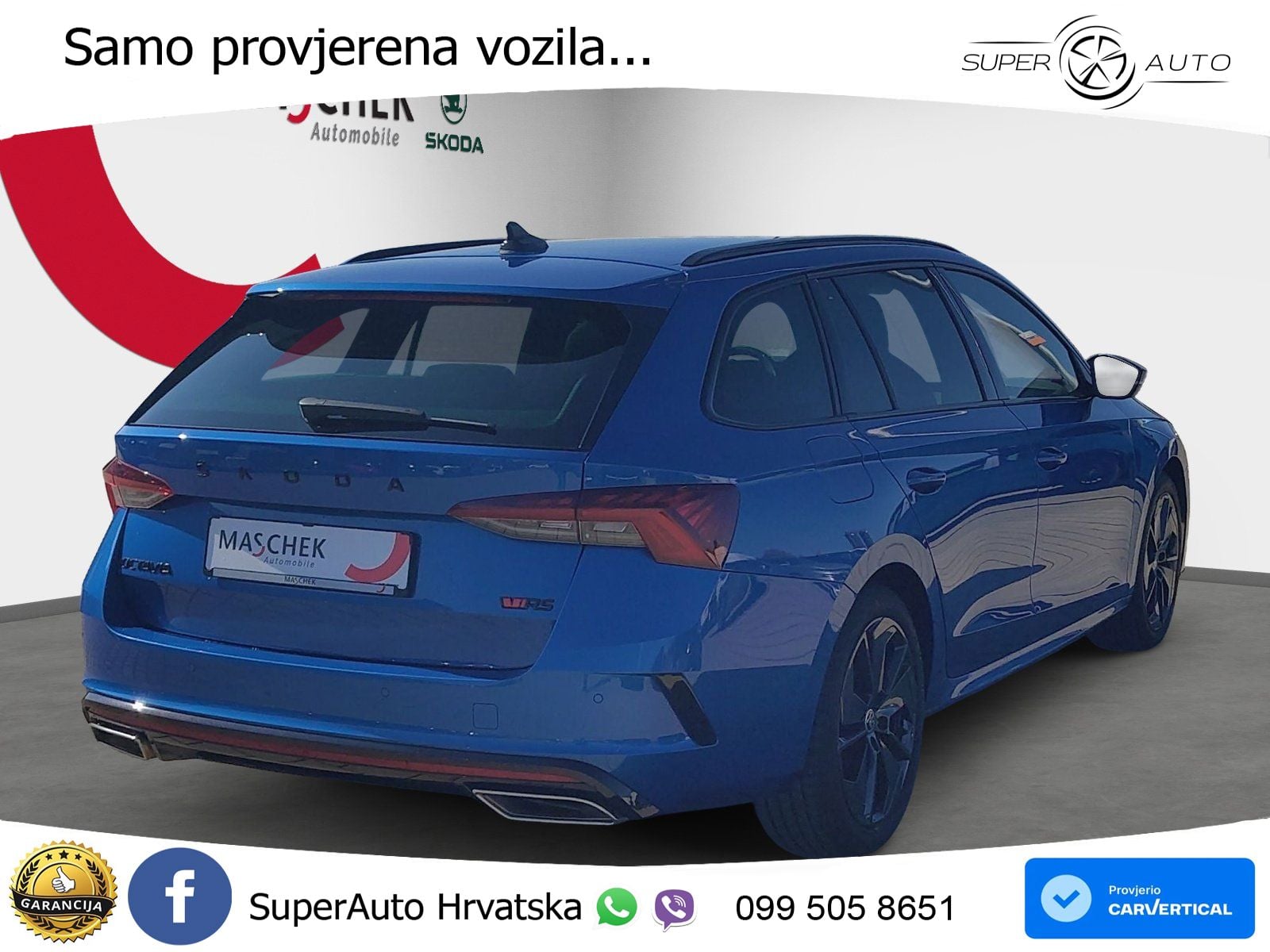 Škoda Octavia Combi RS 2.0 TDI (200 KS) DSG LED+GR SJED+ACC