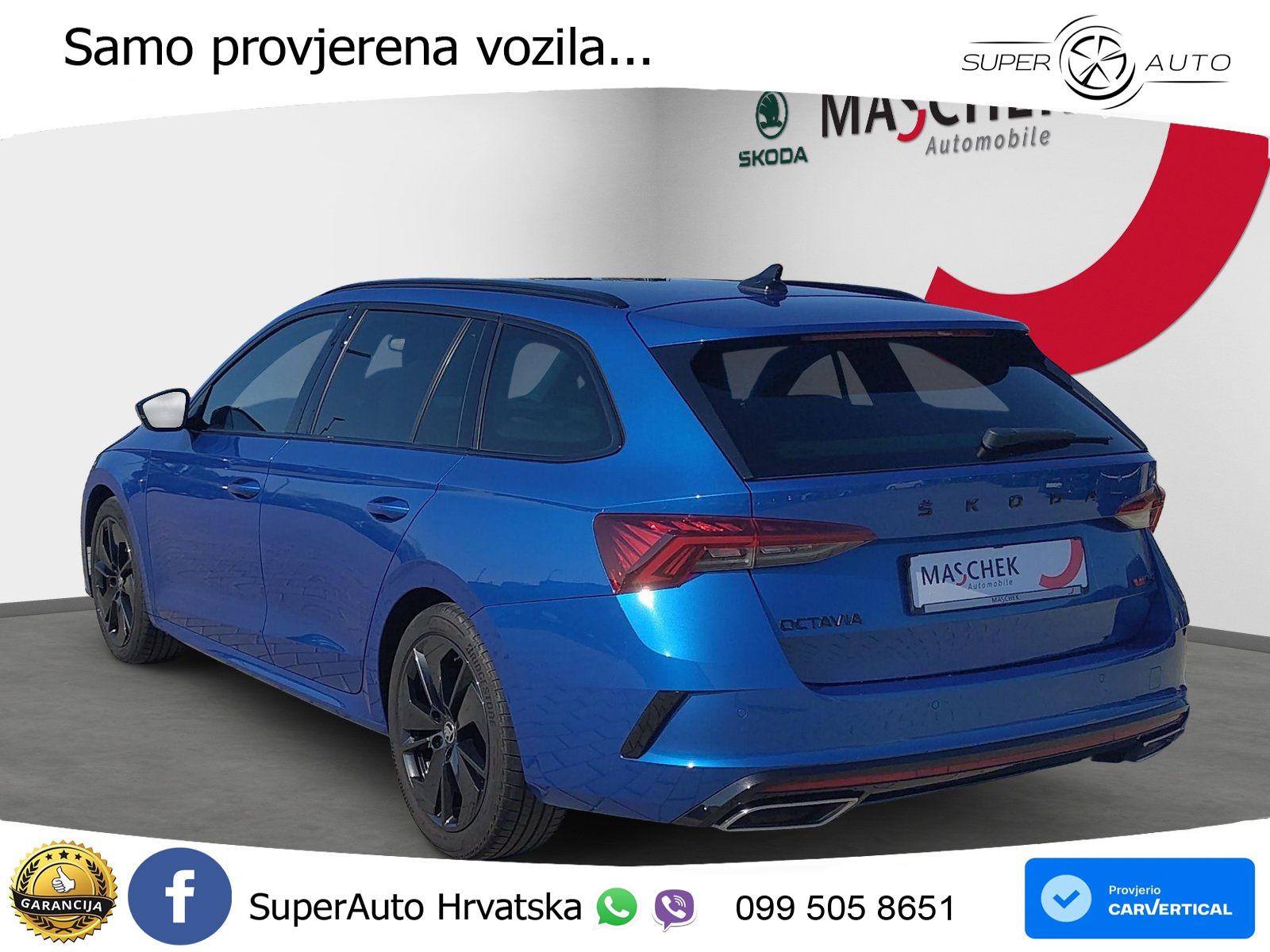 Škoda Octavia Combi RS 2.0 TDI (200 KS) DSG LED+GR SJED+ACC