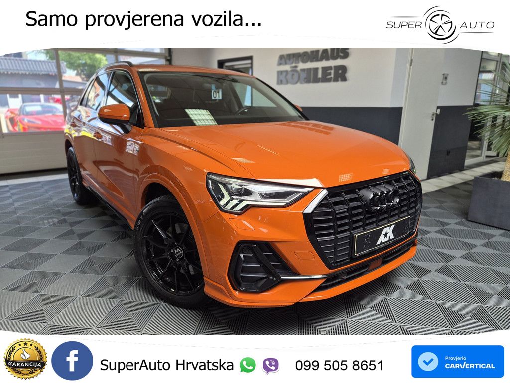 Audi Q3 45 TFSI (230 KS) quattro S tronic S line MATRIX+GR SJED+KAM