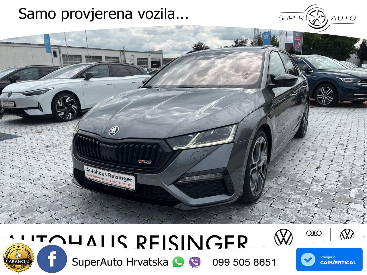 Škoda Octavia Combi RS 2.0 TDI (200 KS) 4x4 DSG LED+GR SJED+ACC