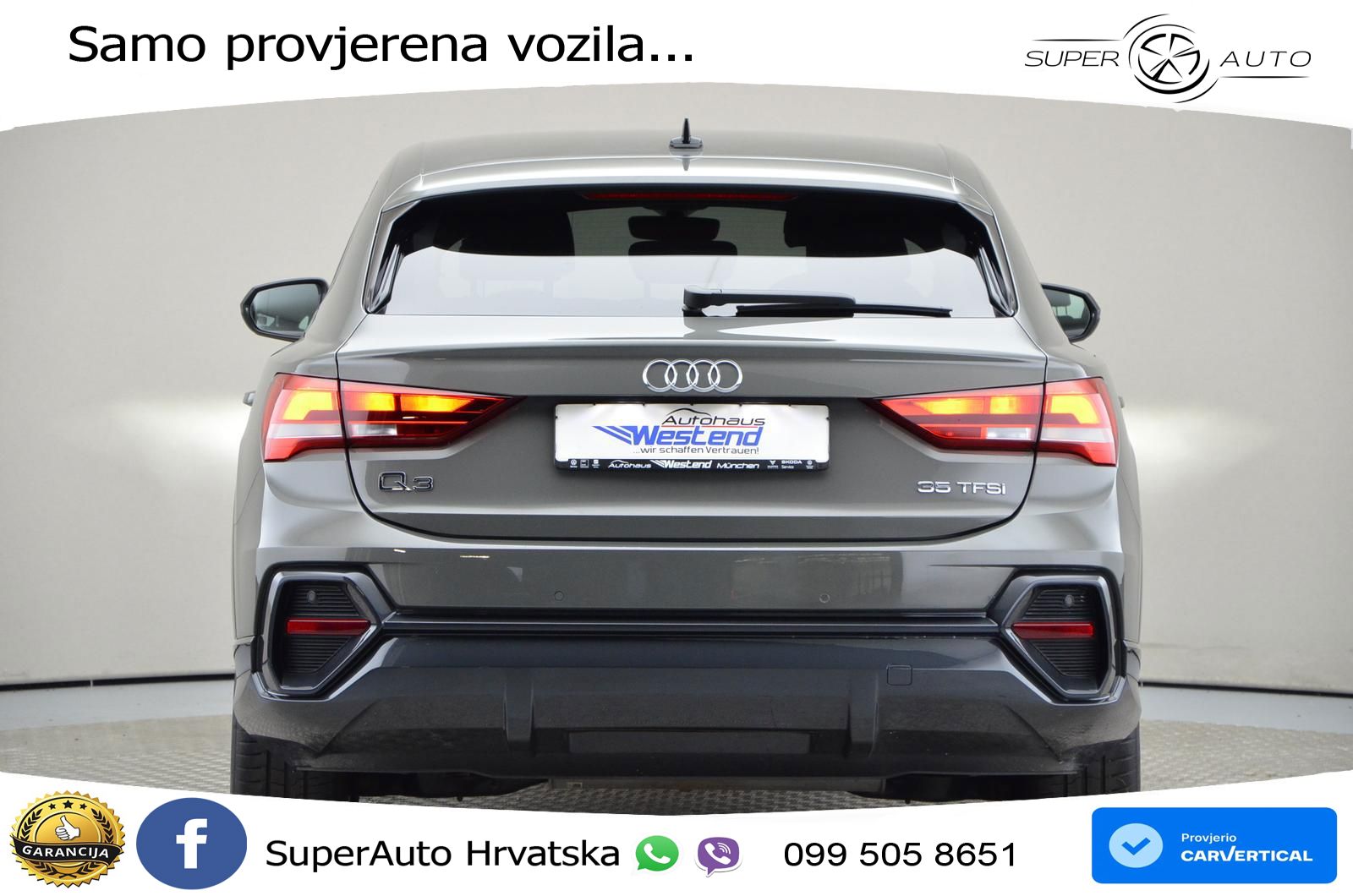 Audi Q3 II Sportback 35 TFSI (150 KS) LED+GR SJED+ACC