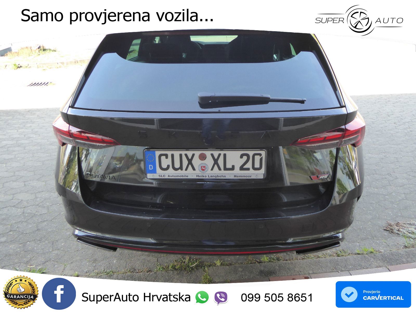 Škoda Octavia Combi RS 2.0 TSI (265 KS) DSG MATRIX+GR SJED+KAM