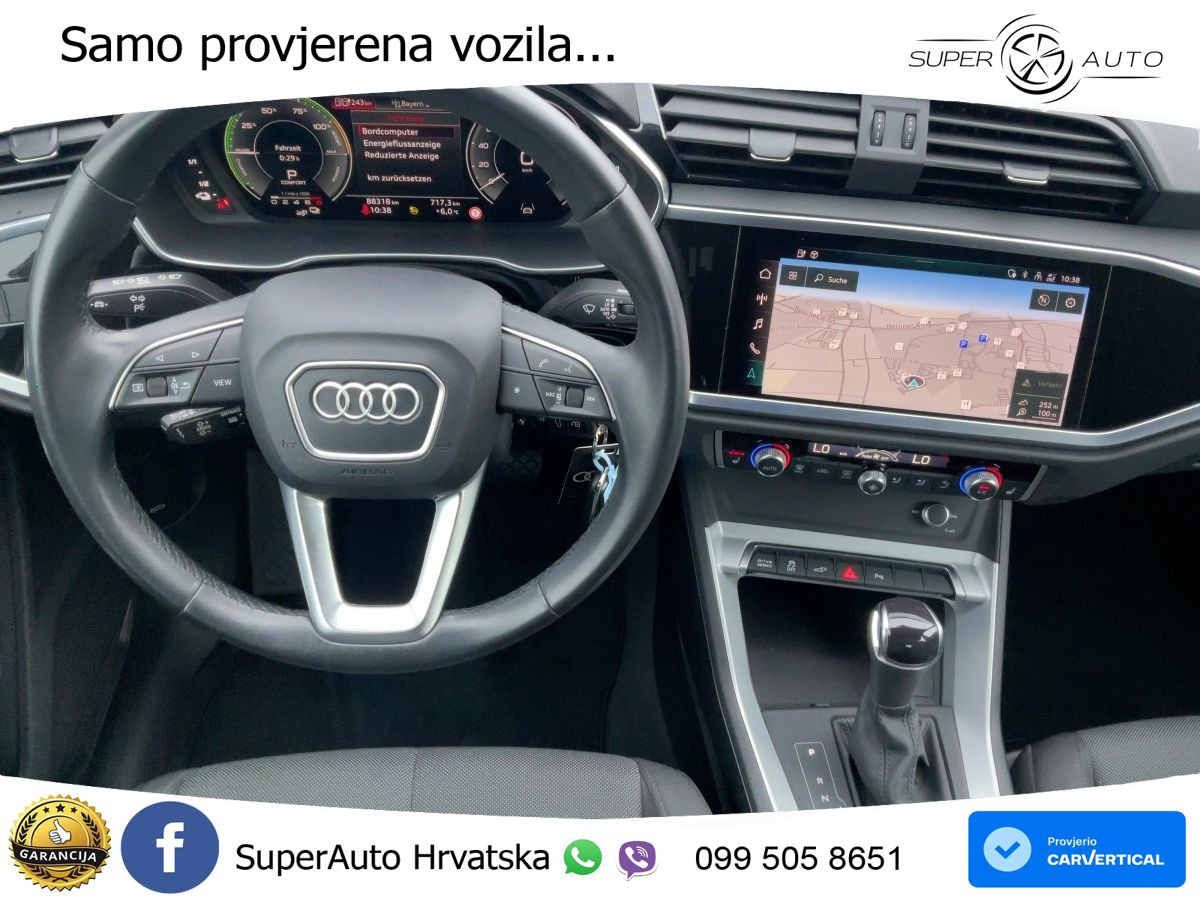 Audi Q3 45 TFSIe (245 KS) S tronic LED+GR SJED+ACC