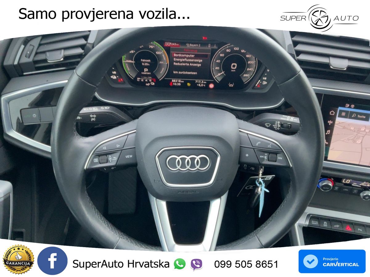 Audi Q3 45 TFSIe (245 KS) S tronic LED+GR SJED+ACC