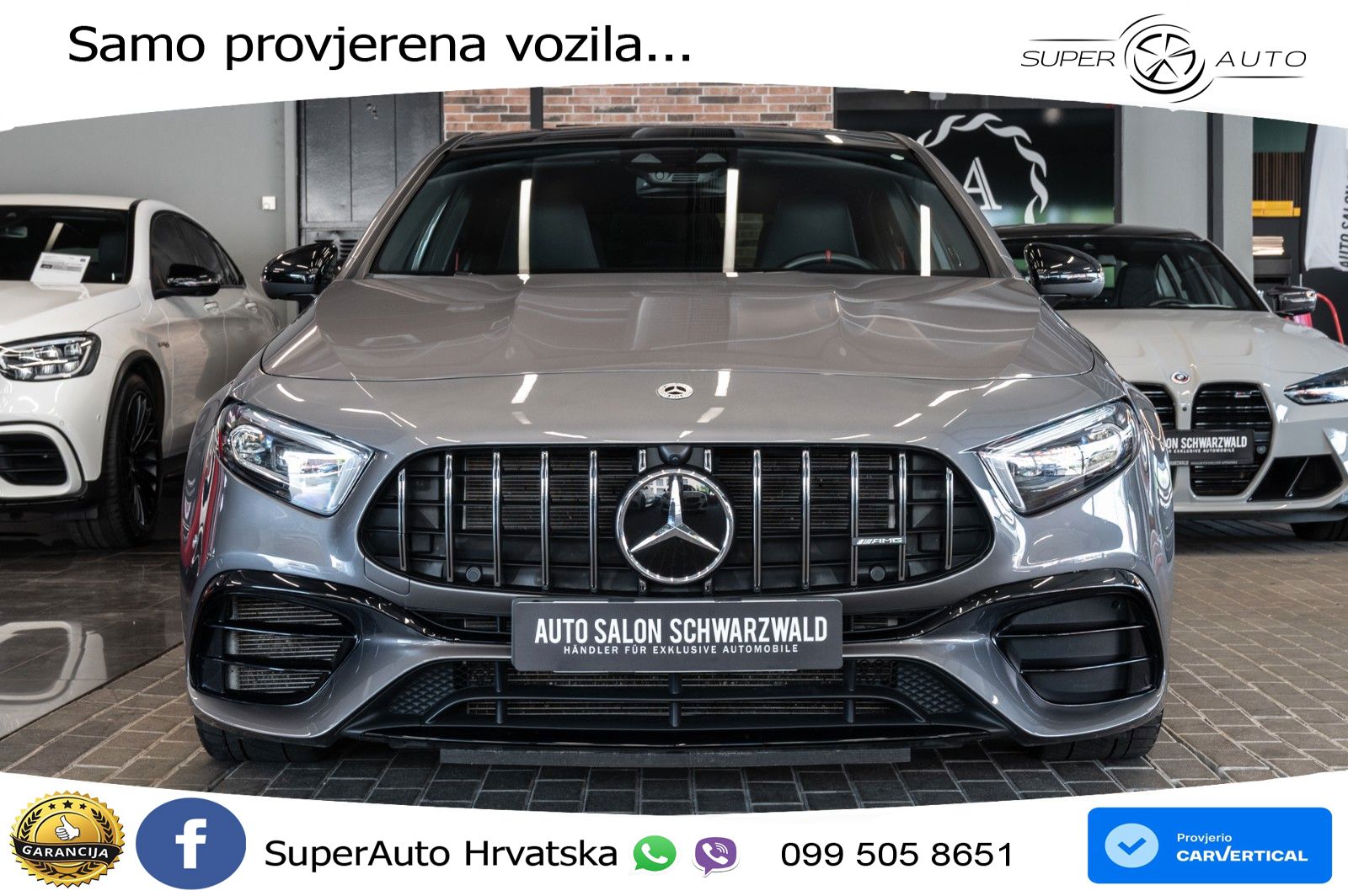 Mercedes-Benz AMG A 45 S 4MATIC+ AMG SPEEDSHIFT DCT 8G ACC+HEAD+GR SJED+360+PANO